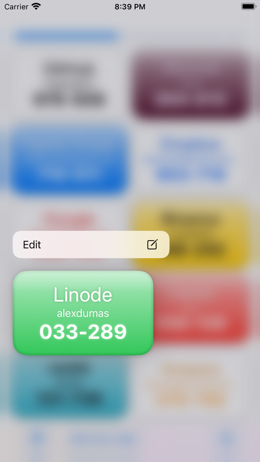 #4. 30 Seconds — 2FA codes (iOS) By: Nikita Starshinov