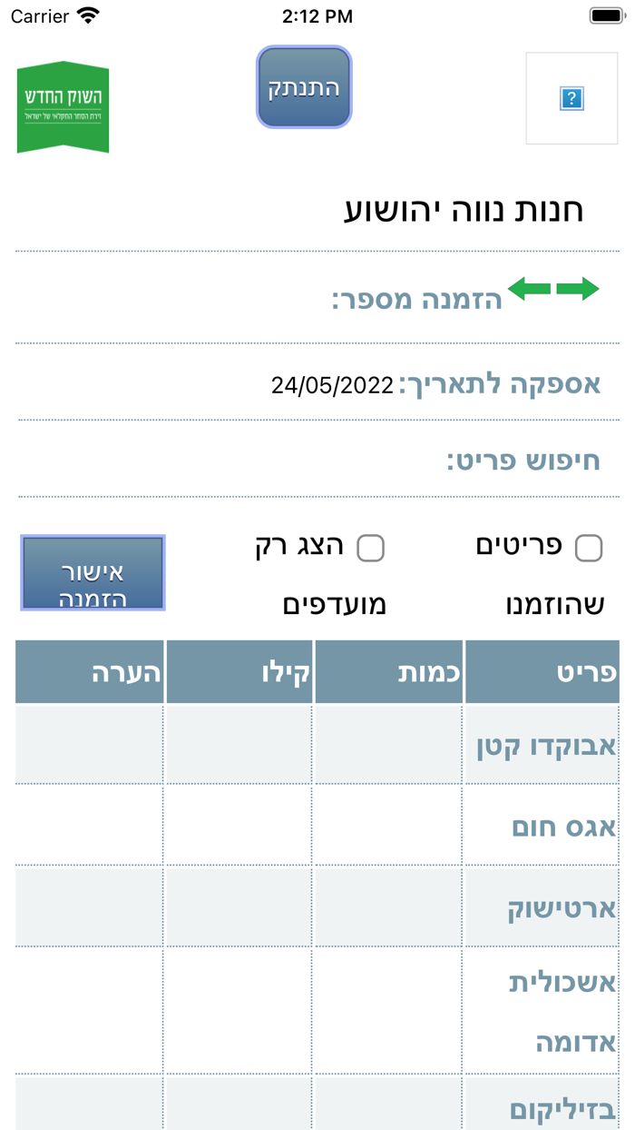 שיווק צמרת הזמנות