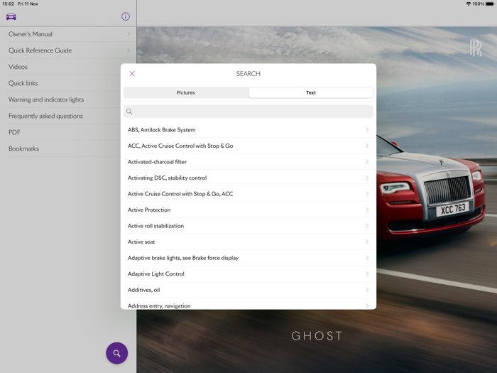 Rolls-Royce Vehicle Guide