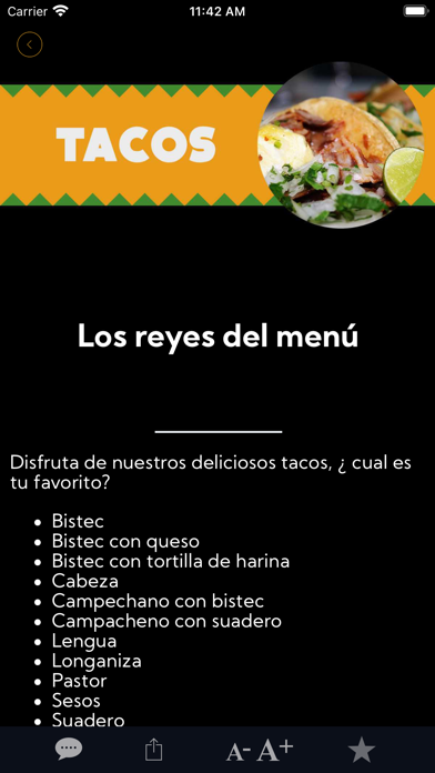 Taquerias Habannas Screenshot