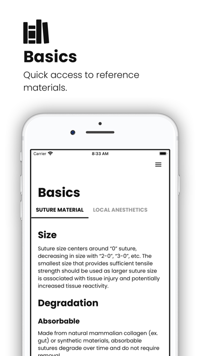 Suture: Laceration Repair App Screenshot