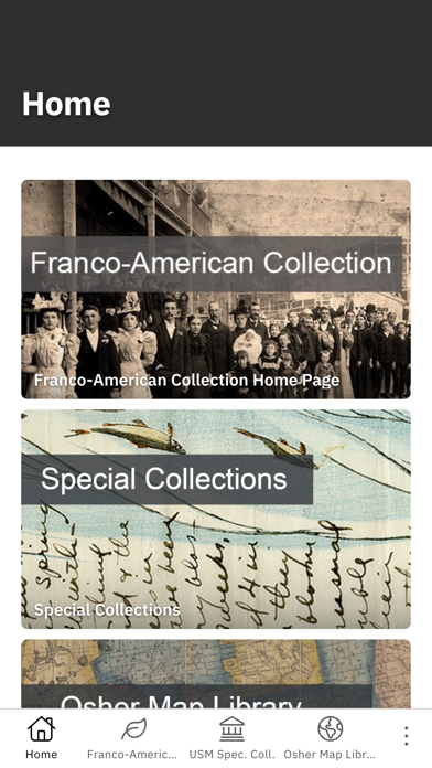 USM Specialized Collections Screenshot