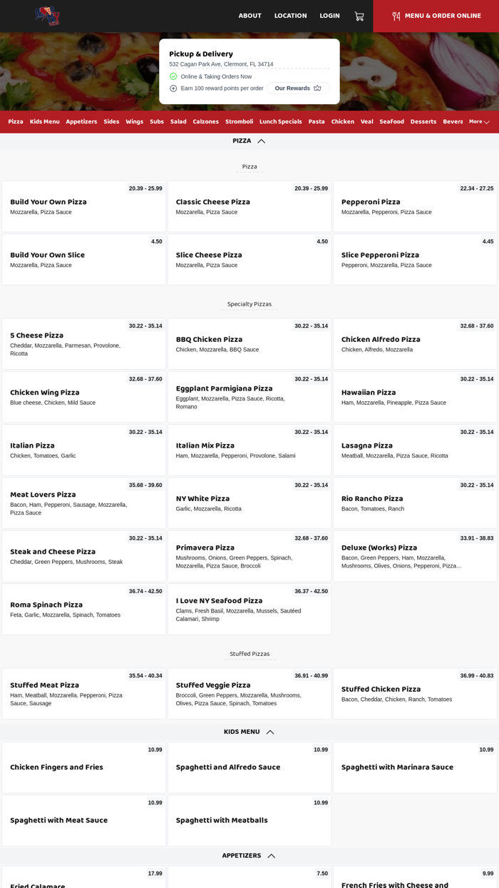 I Love NY Pizza Restaurant