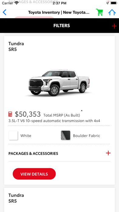 Toyota Tundra Screenshot