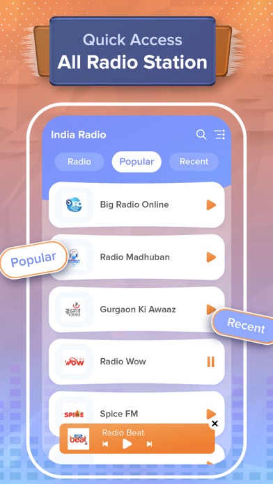 Screenshot #3 pour Live India Radio Stations FM
