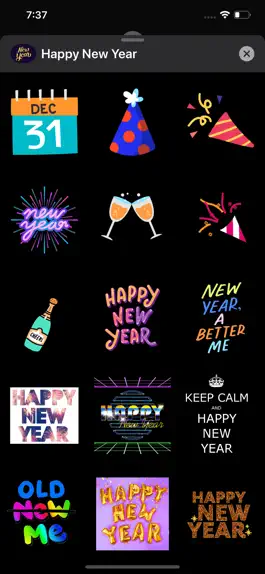 Game screenshot Happy New Year With Stickers hack