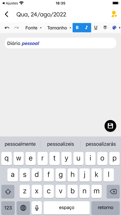 Meu Bem-Estar Screenshot
