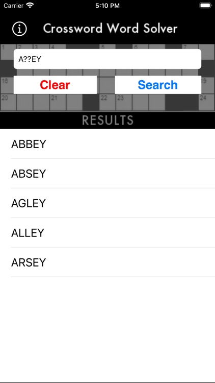 Crossword Word Solver