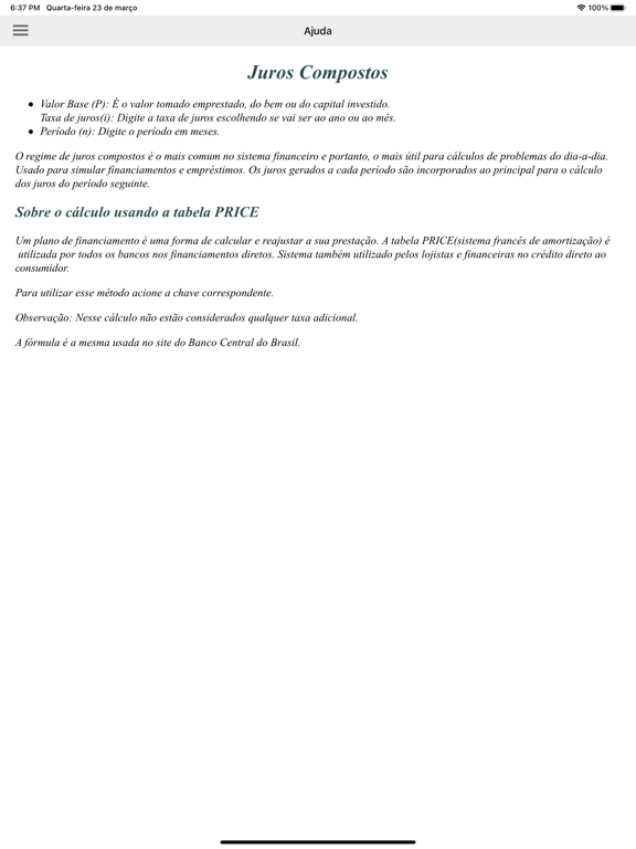 Screenshot #6 pour Juros Simulador
