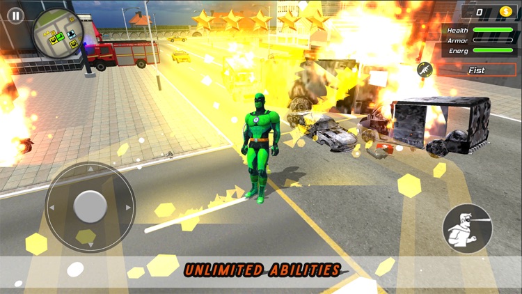 Super flying hero: Crime city