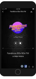 Fanaticos 80s 90s FM screenshot #2 for iPhone