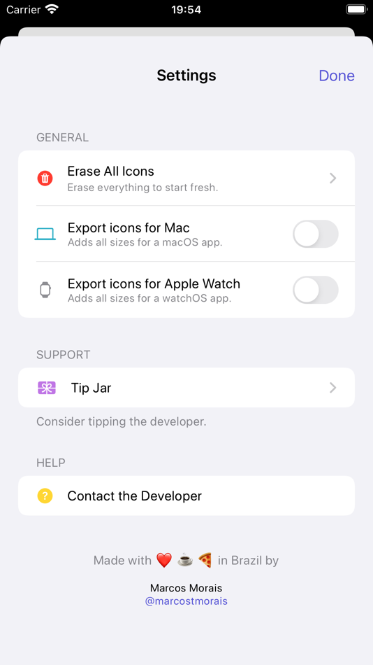 #7. Iconery - Create Icons (macOS) Podle: Marcos Morais