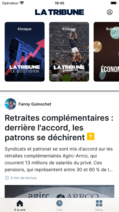 La Tribune Screenshot