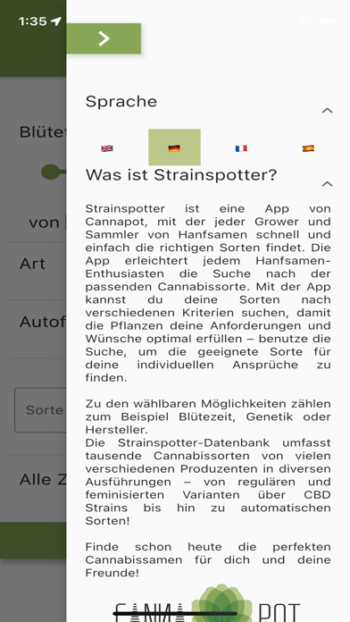 Strainspotter by Cannapot Screenshot