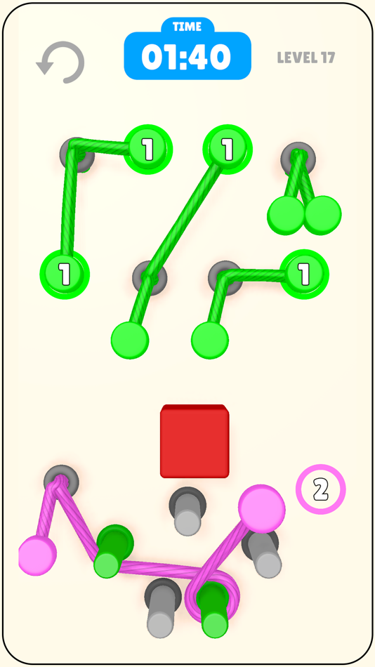 #6. Rope Connect Puzzle (iOS) By: Mert Yilmaz