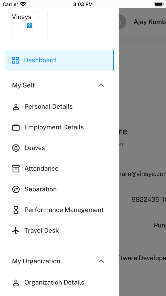 #2. HrmsVinsys (iOS) 由: Nilesh Devdas