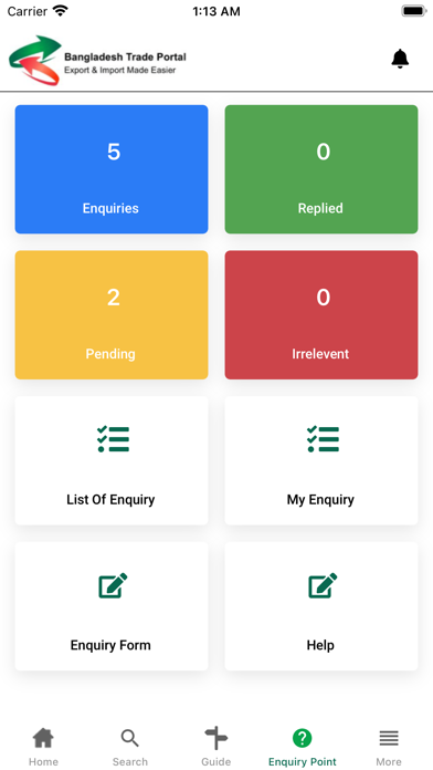 Bangladesh Trade Portal Screenshot