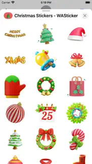 christmas stickers-2024 wishes iphone screenshot 4