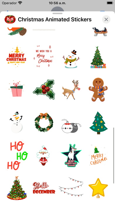 Screenshot #3 pour Christmas: Animated Stickers