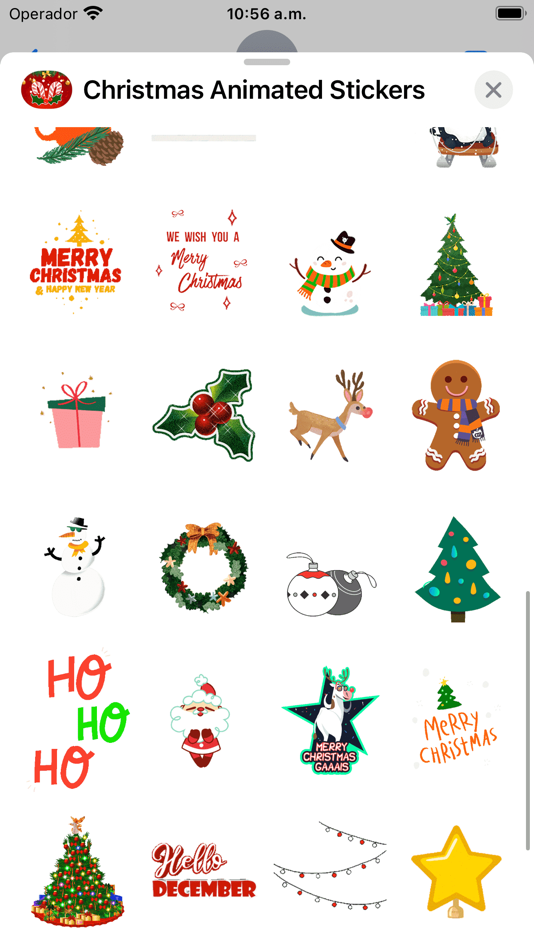 #3. Christmas: Animated Stickers (iOS) Podle: Arturo Estrada De Leon