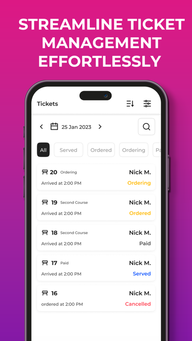 Restaurant Point of Sale eatOS Screenshot