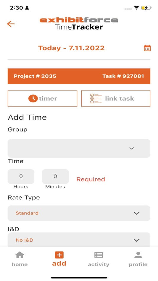 #3. TimeTracker by ExhibitForce (iOS) 由: ExhibitForce