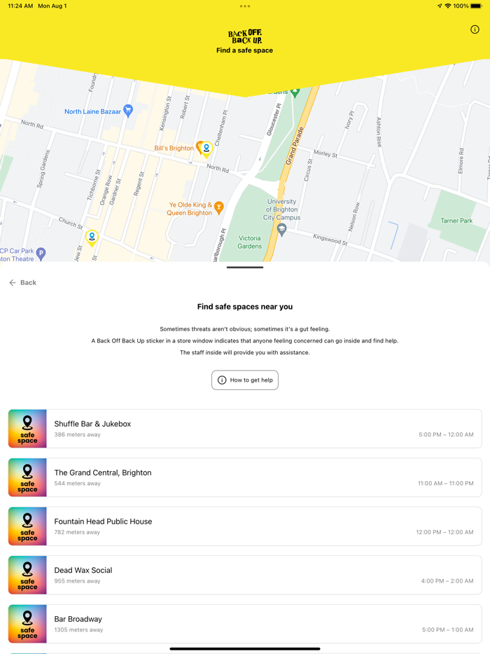 BOBU Back Off Back Up