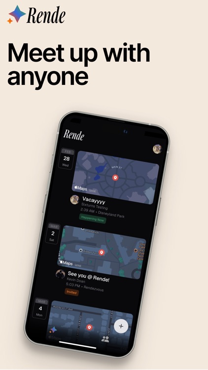 Rende - Meet up with anyone