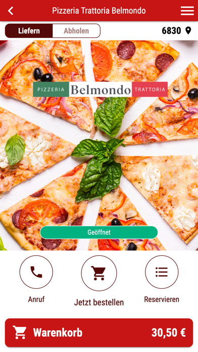 Pizzeria Trattoria Belmondo Screenshot