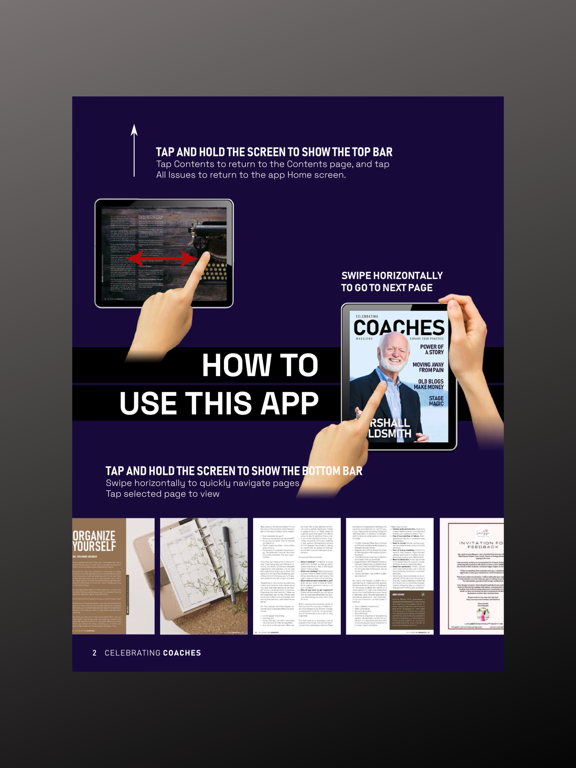 Celebrating Coaches Magazine iPad screenshot 2 - Magazines & Newspapers app