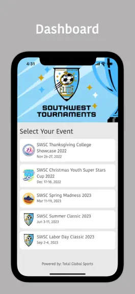 Game screenshot Southwest Elite SC Tournaments mod apk
