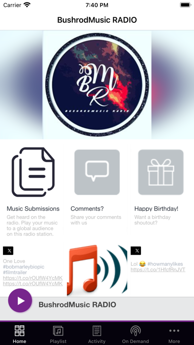 BushrodMusic RADIO Screenshot