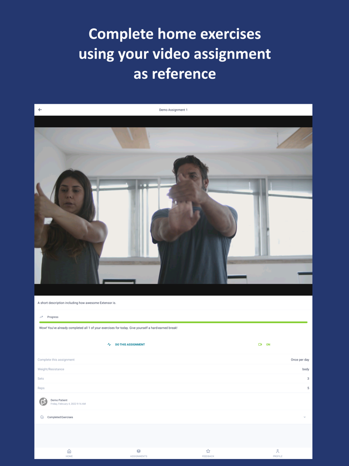 Extensor -- Physio Patients