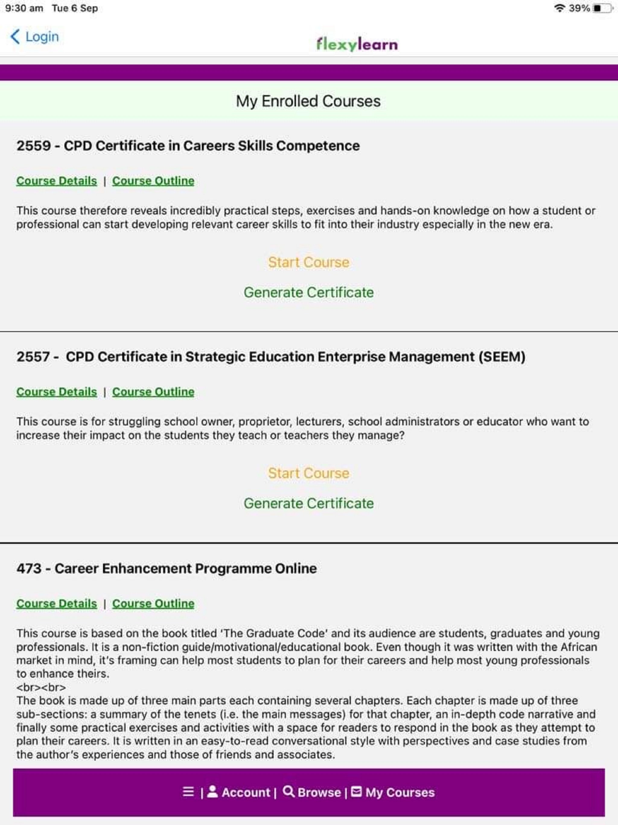 FlexyLearn Training App