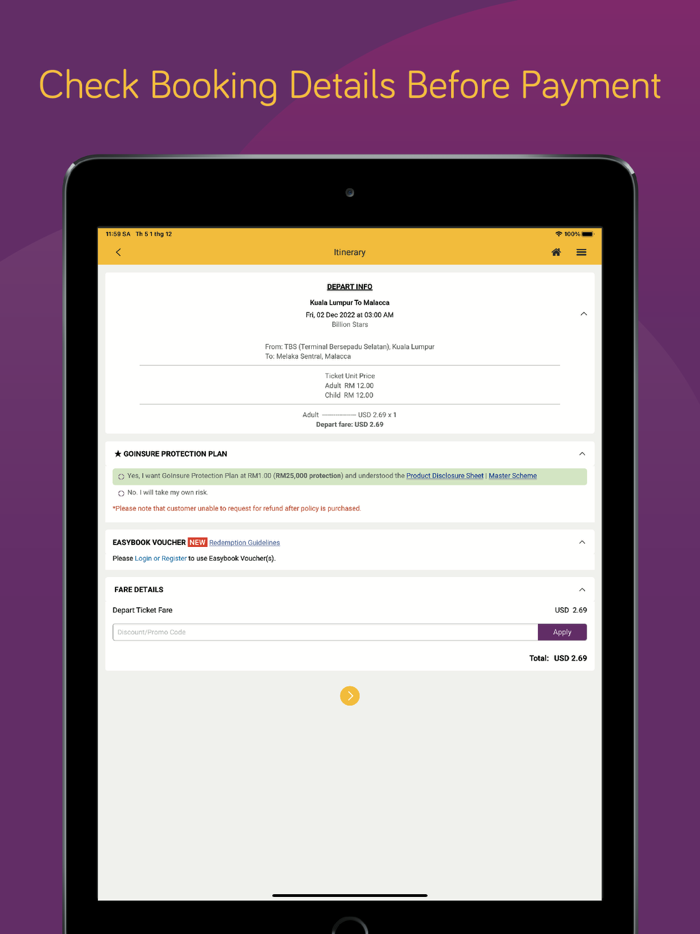 Easybook® Bus Train Ferry Car