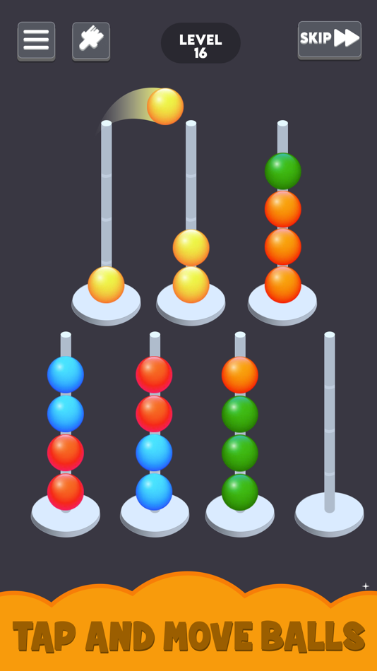 #1. Ball Hoop Stack: Ball Sort 3D (iOS) 由: Paresh Gundaniya