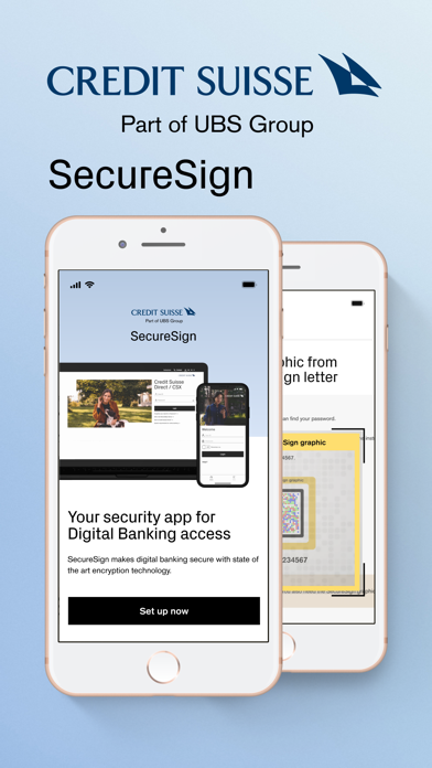 SecureSign by Credit Suisse Screenshot