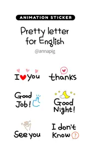 pretty letter for english iphone screenshot 1