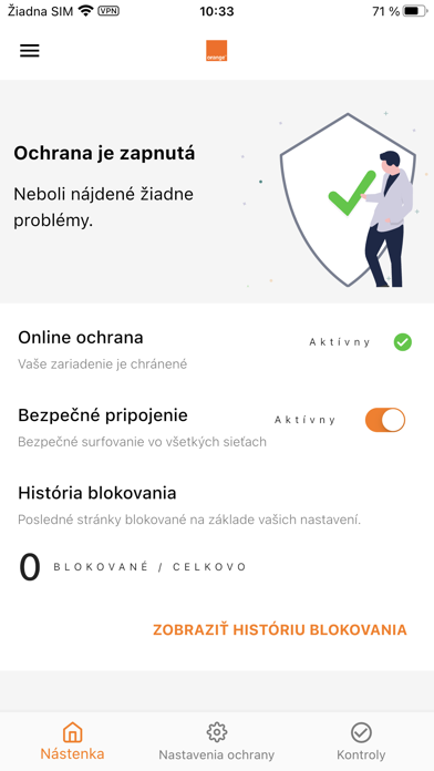 Online ochrana Screenshot