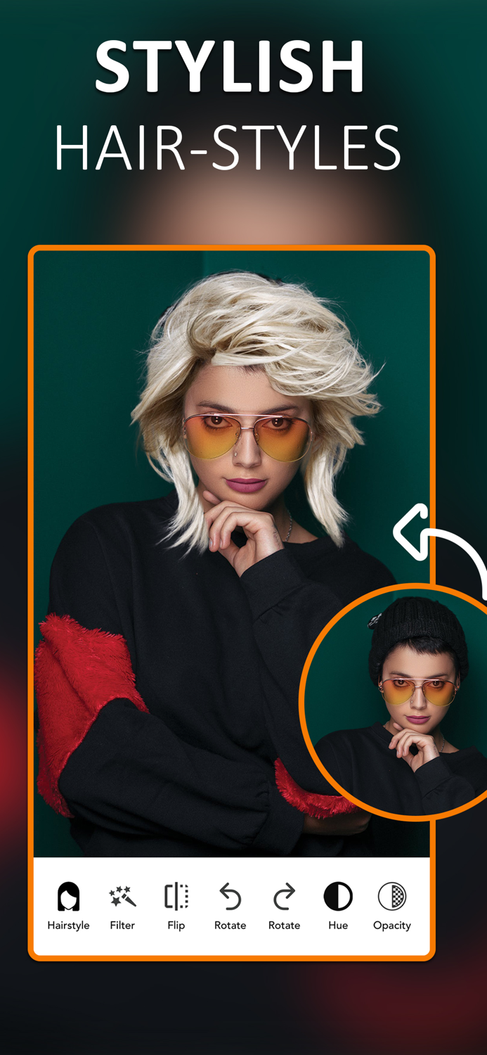 Hair style color changer App