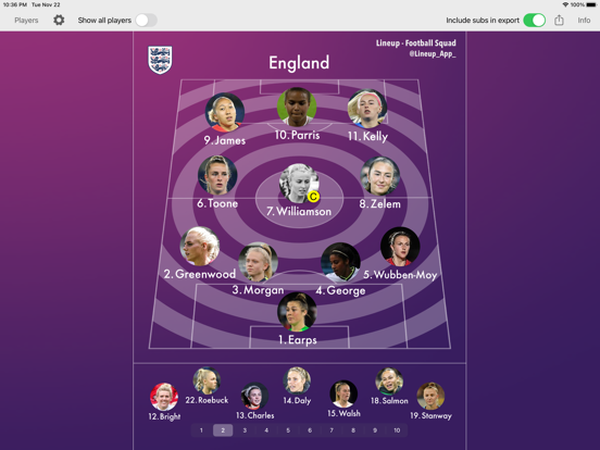 Lineup - Football Squad iPad app afbeelding 8