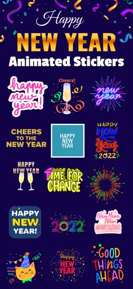 Game screenshot New Year: Animated Stickers mod apk