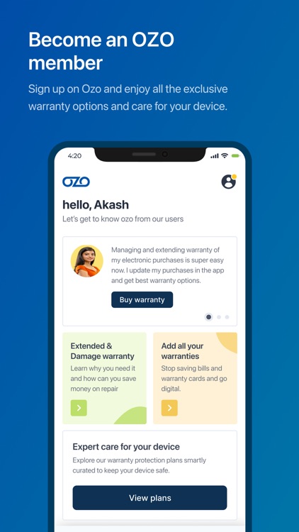 OZO | Extend & Damage Warranty screenshot-3