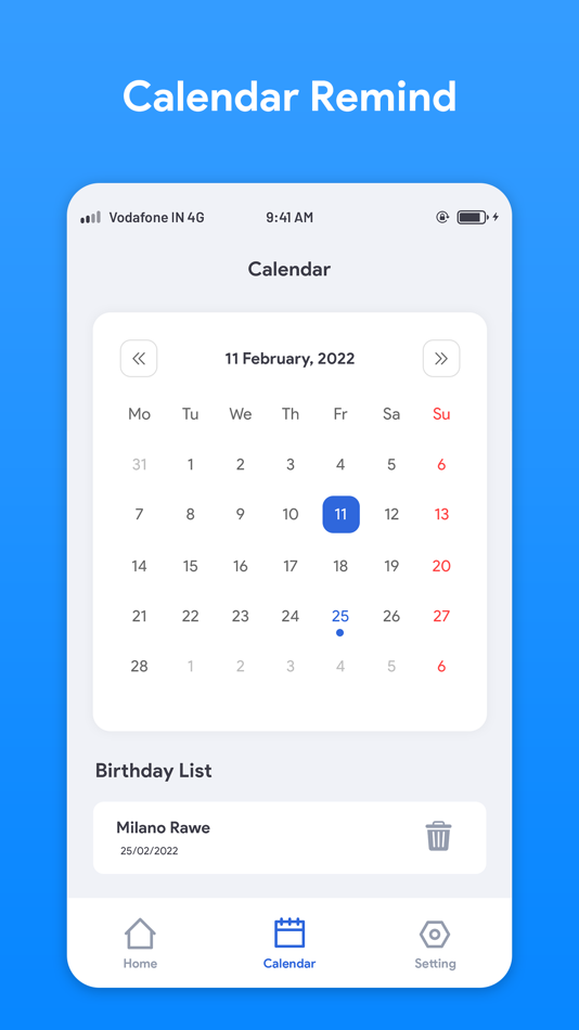 #4. Calender : Event Reminder (iOS) โดย: Hetal Thummar