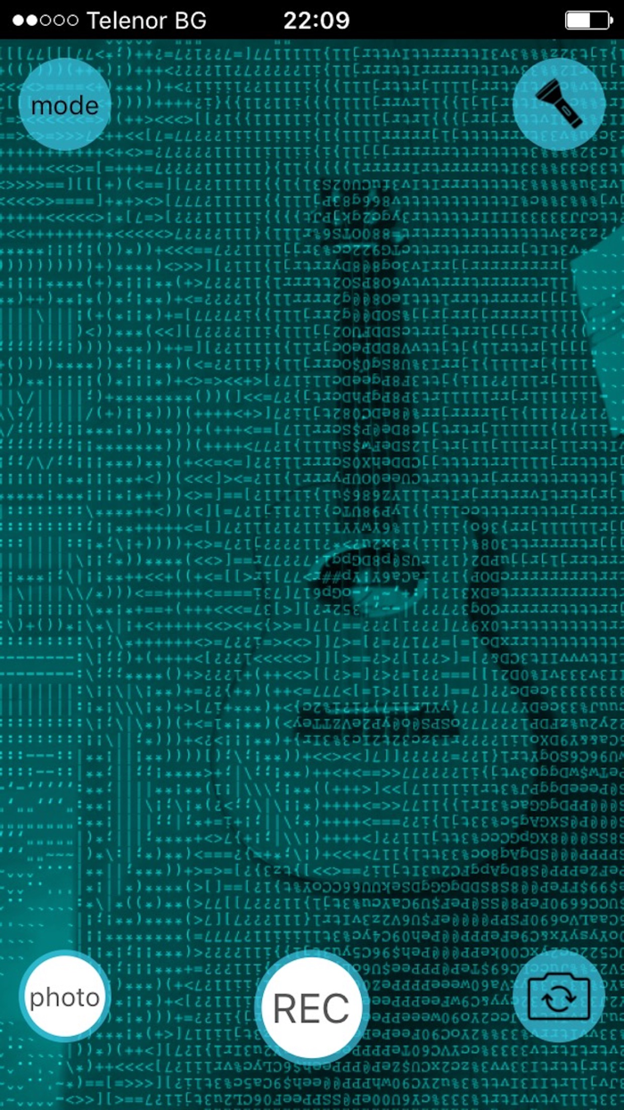 ASCII Camera Art filters