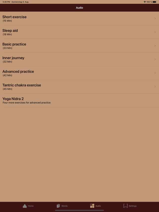 ‎Yoga Nidra Screenshot