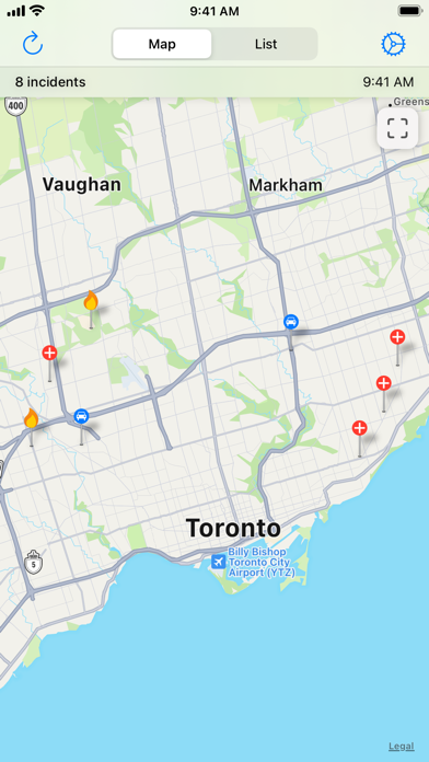 Screenshot #1 pour Toronto Incidents