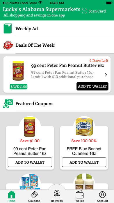 Lucky's Alabama Supermarkets Screenshot