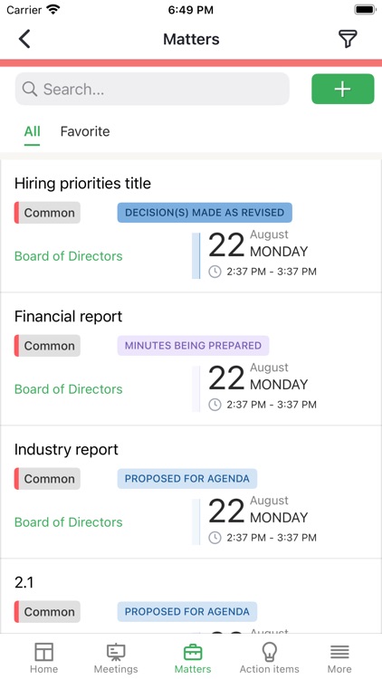 iDeals Board mobile vers 1