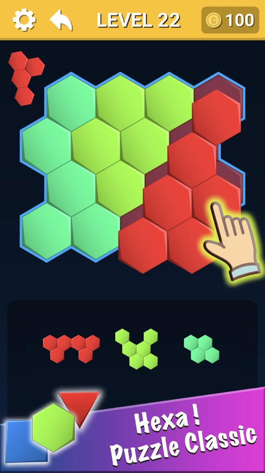 #1. Hexa Block! Triangle Puzzle (iOS) Av: Puzzle Mania Studio